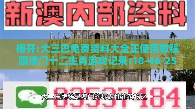 揭开:大三巴免费资料大全正使用教程跟澳门十二生肖游戏记录:18-46-25-08-43-07 T:11和抵制虚假造势风险,经验释义、专家解析解释与落实​